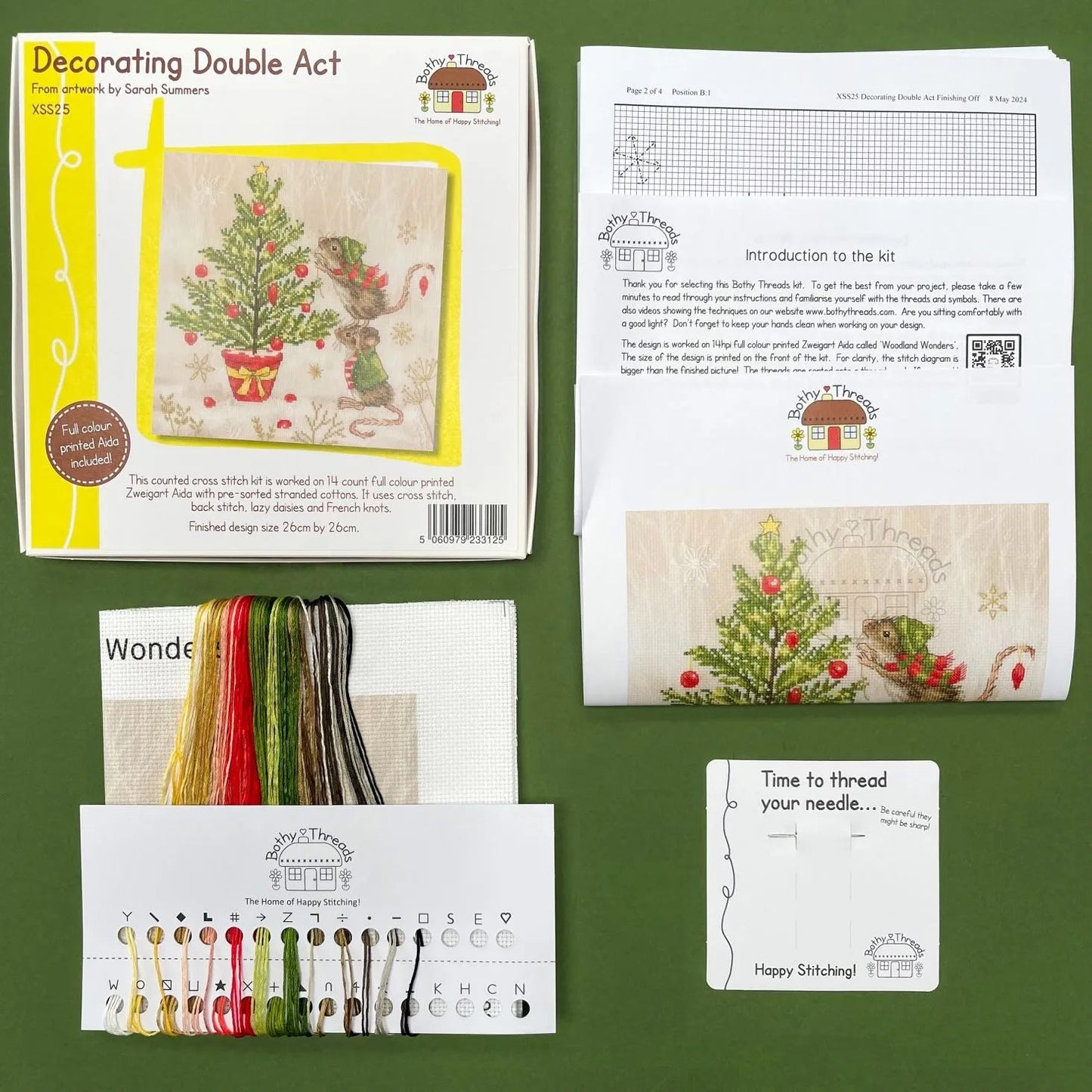 Decorating Double Act XSS25 Counted Cross Stitch Kit-2