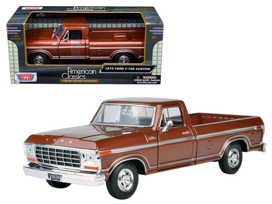 1979 Ford F-150 Pickup Truck Brown 1/24 Diecast Model Car by Motormax-0