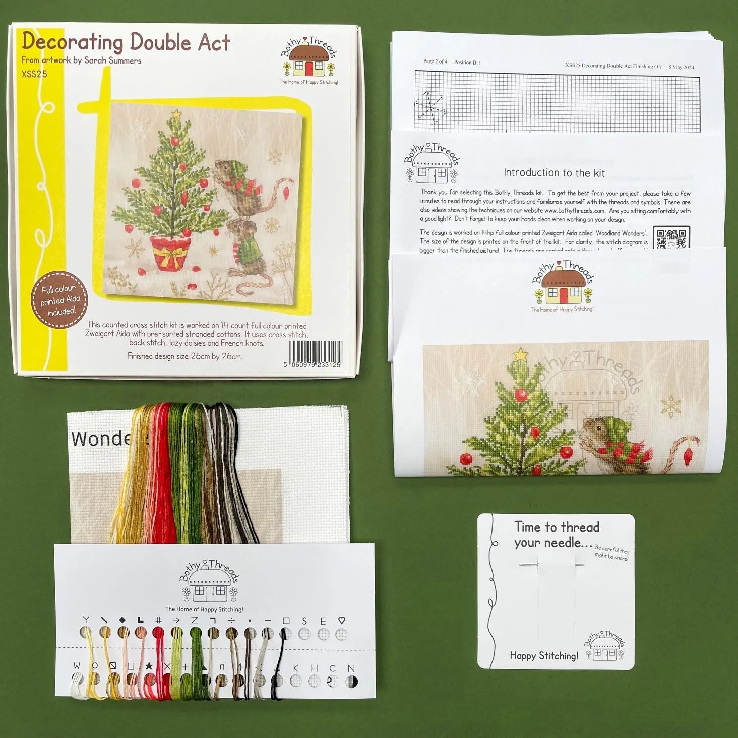 Decorating Double Act XSS25 Counted Cross Stitch Kit-2